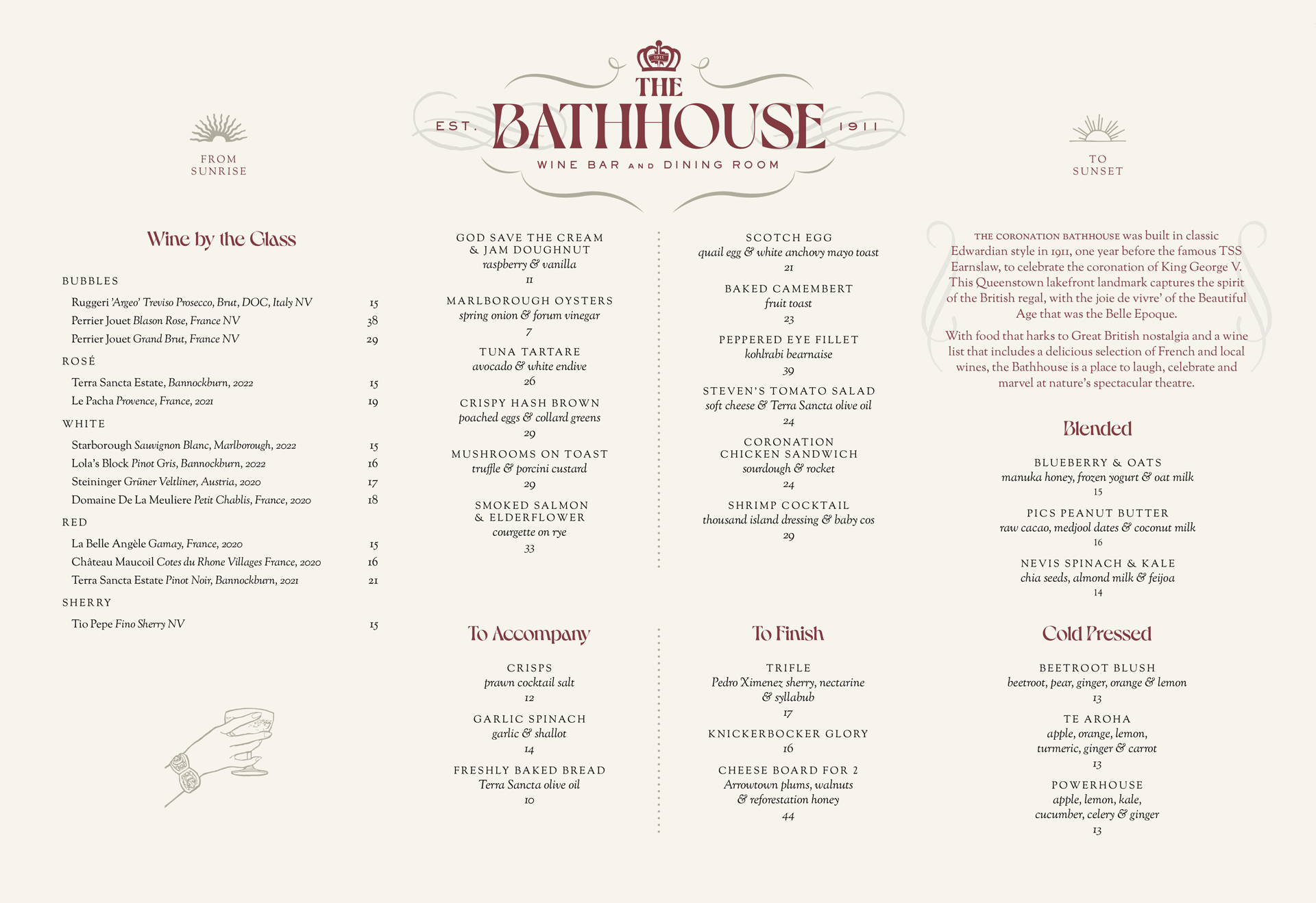 Menus Tapas Bar & Restaurant Queenstown Bay